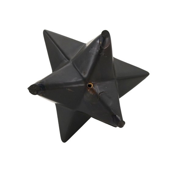 Geometric Shape Merkaba Star Sculpture Ceramic Figurine Tabletop Home Office - Picture 4 of 7